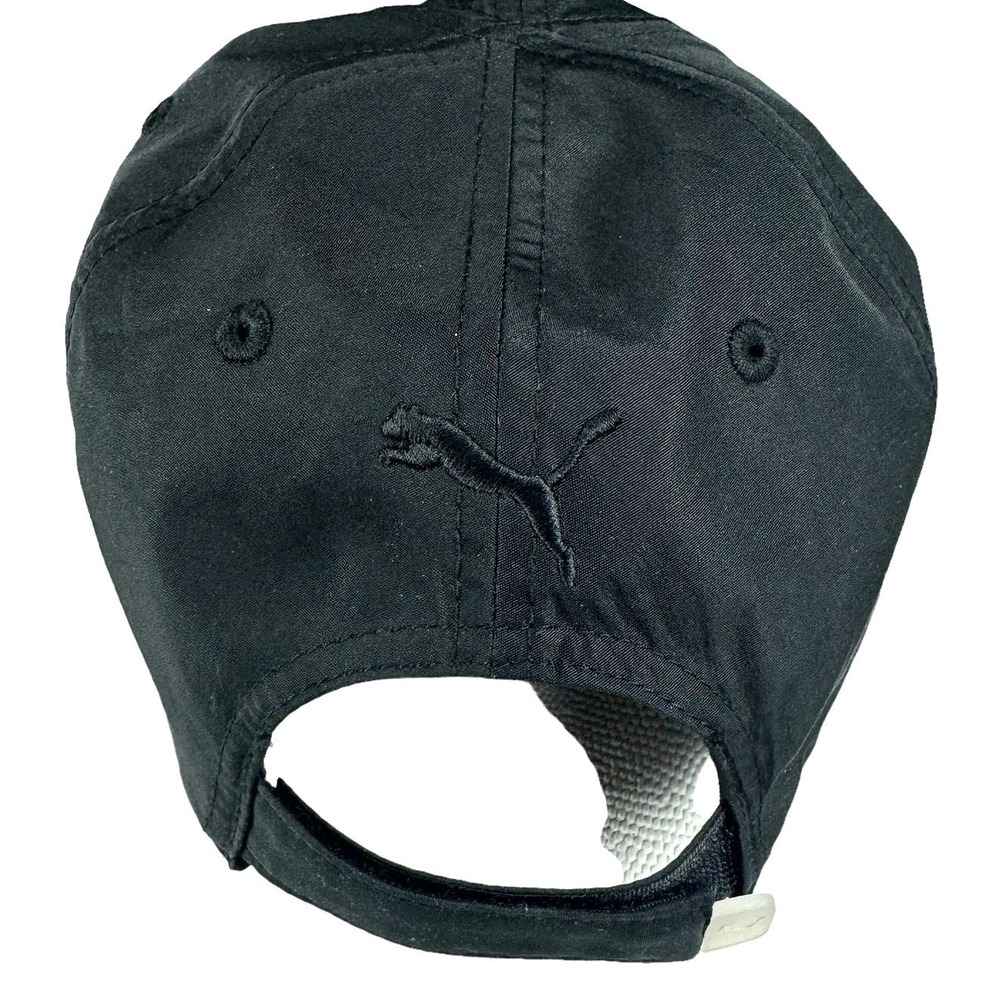 Puma Men's Cap Size OSFA Black Adjustable Hat Embroidered Logo One Size - Picture 2 of 6